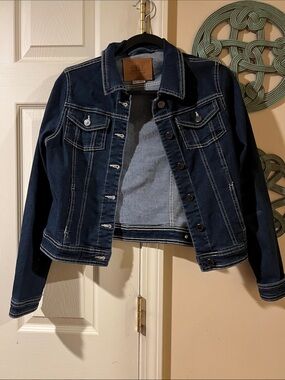 Dark Indigo Denim Jacket - Women's Classic Trucker